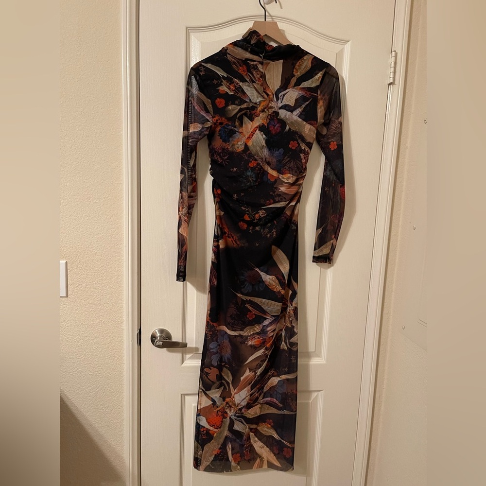 ALLSAINTS collection Sheer Long Sleeve Mesh Dress - Picture 4 of 13